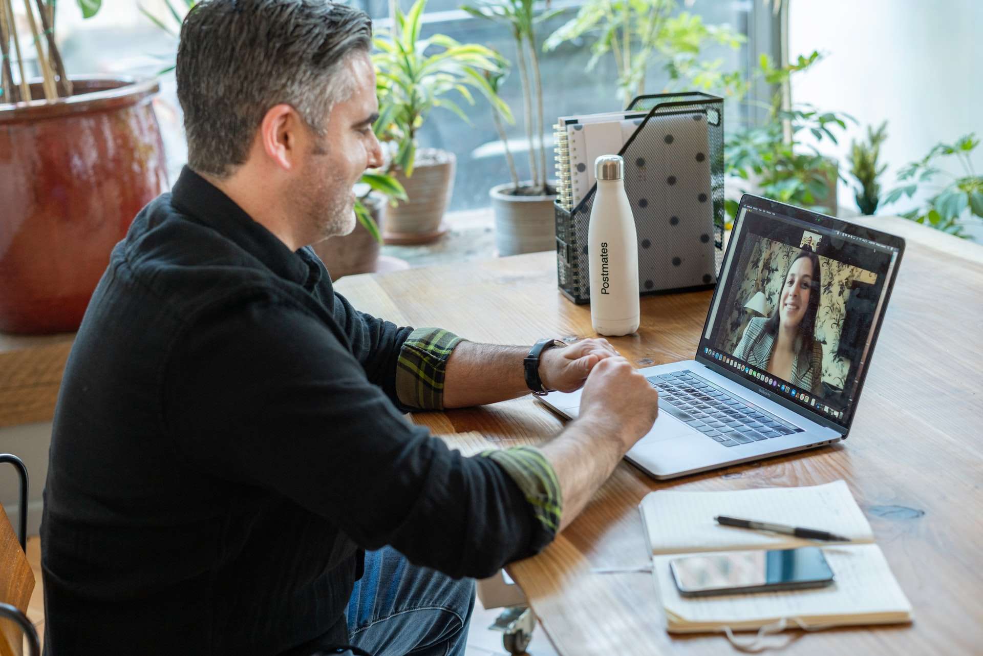 Man working at his desk during a generational shift