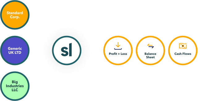 multiple entity consolidation example